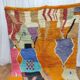 Beni ouarain rug woven in natural wool size 250cmx150cm