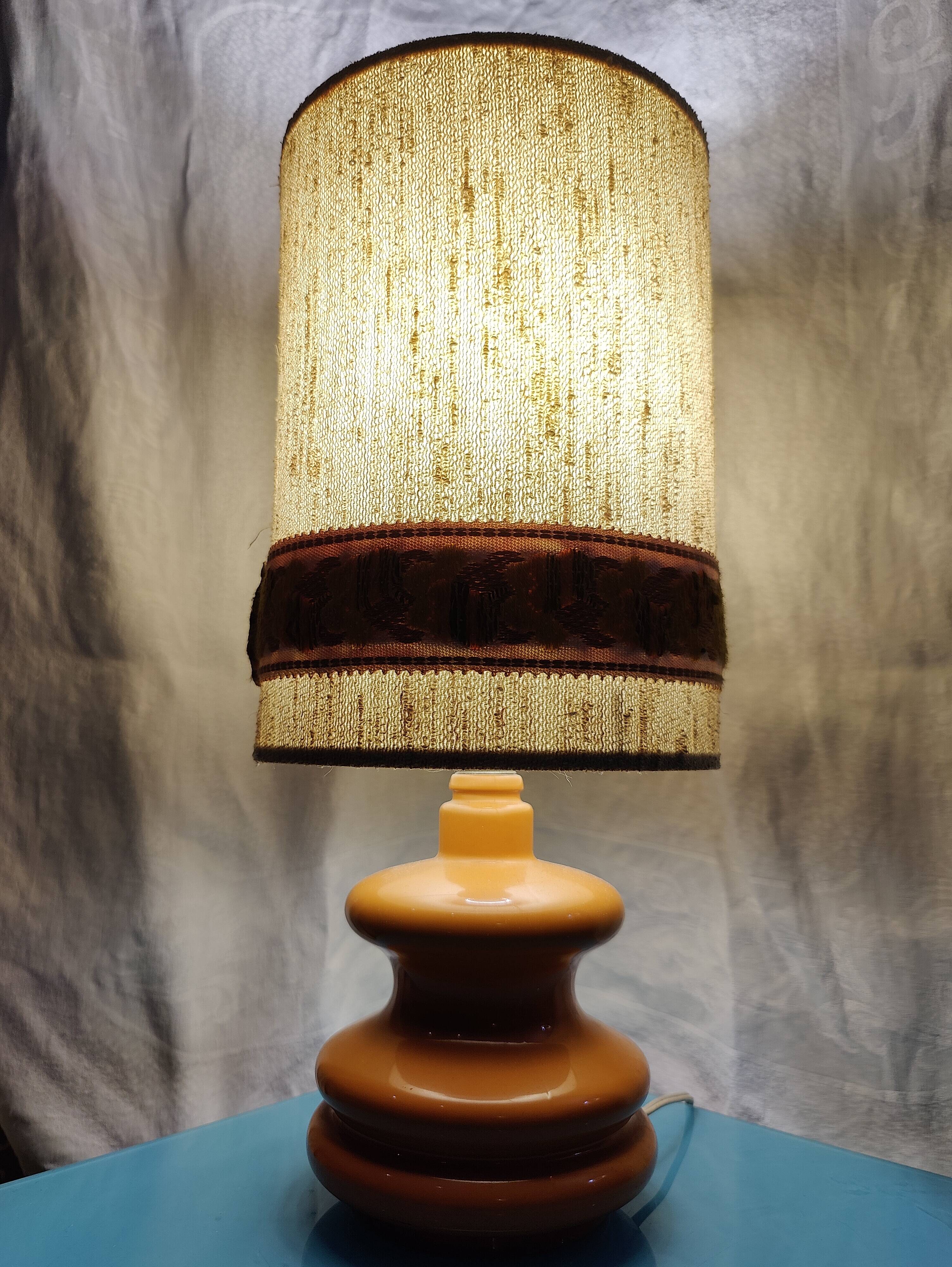 Vintage orange lamp from the 70s