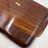 Plateau de service Gerlinol en noyer vintage