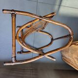 vintage rattan magazine rack