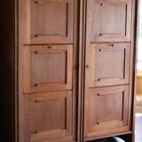 Pair of twin secretary cabinets