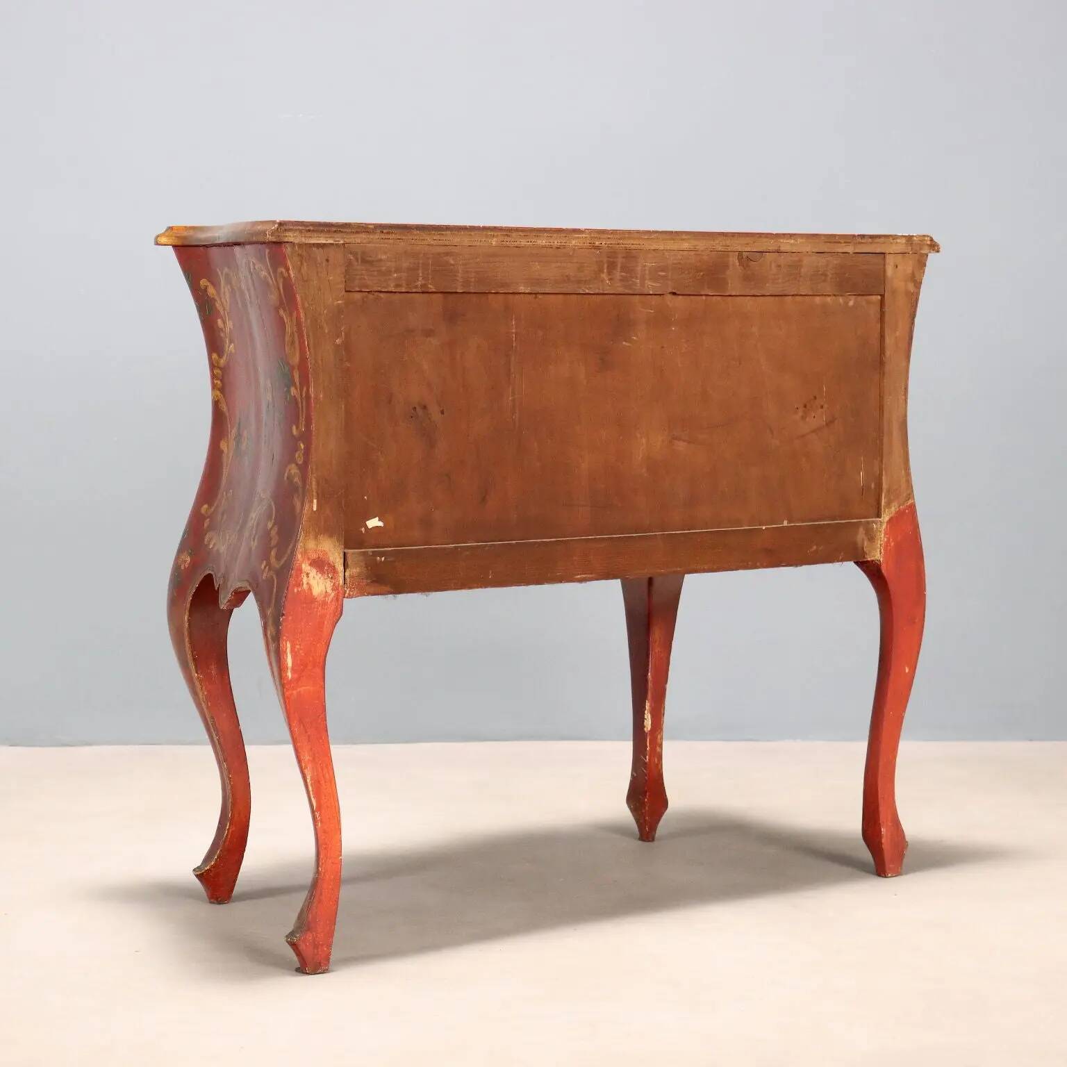 Commode ancienne style baroque vénitien Italie XIXe siècle
