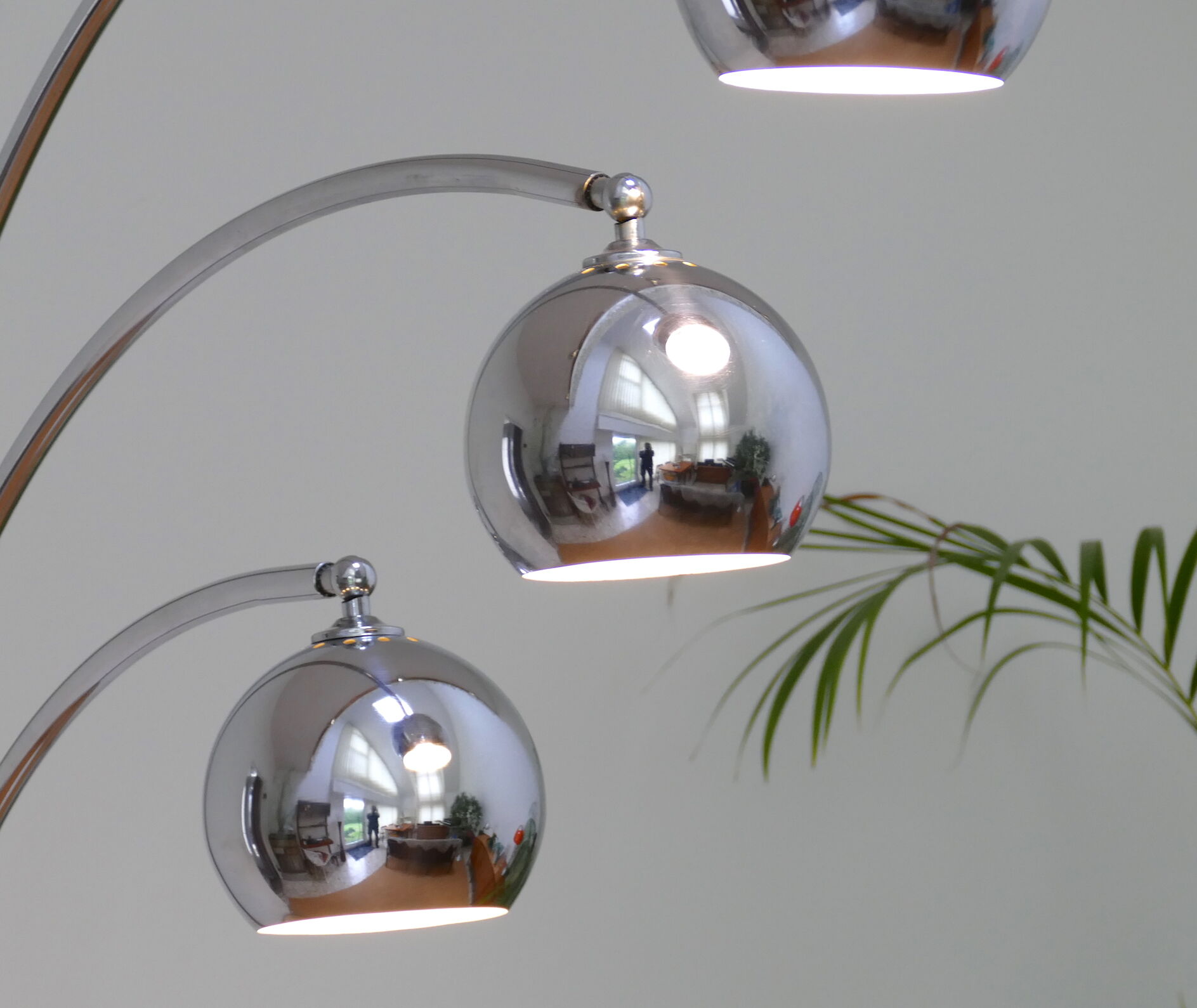 Floor lamp vintage Italian Goffredo Reggiani 1970 "Muguet"