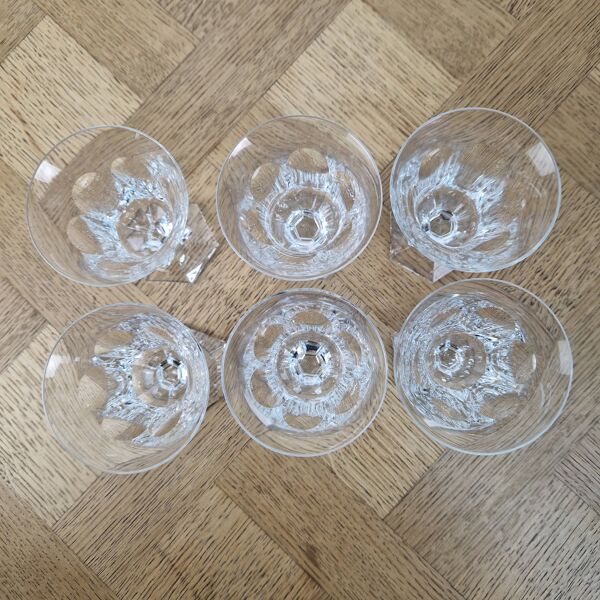 Lot de 6 Verres en cristal SAAS Villeroy & Boch – verres à vin rouge modèle