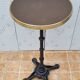 Vintage cast iron and brass "standing" bistro table, 109 cm