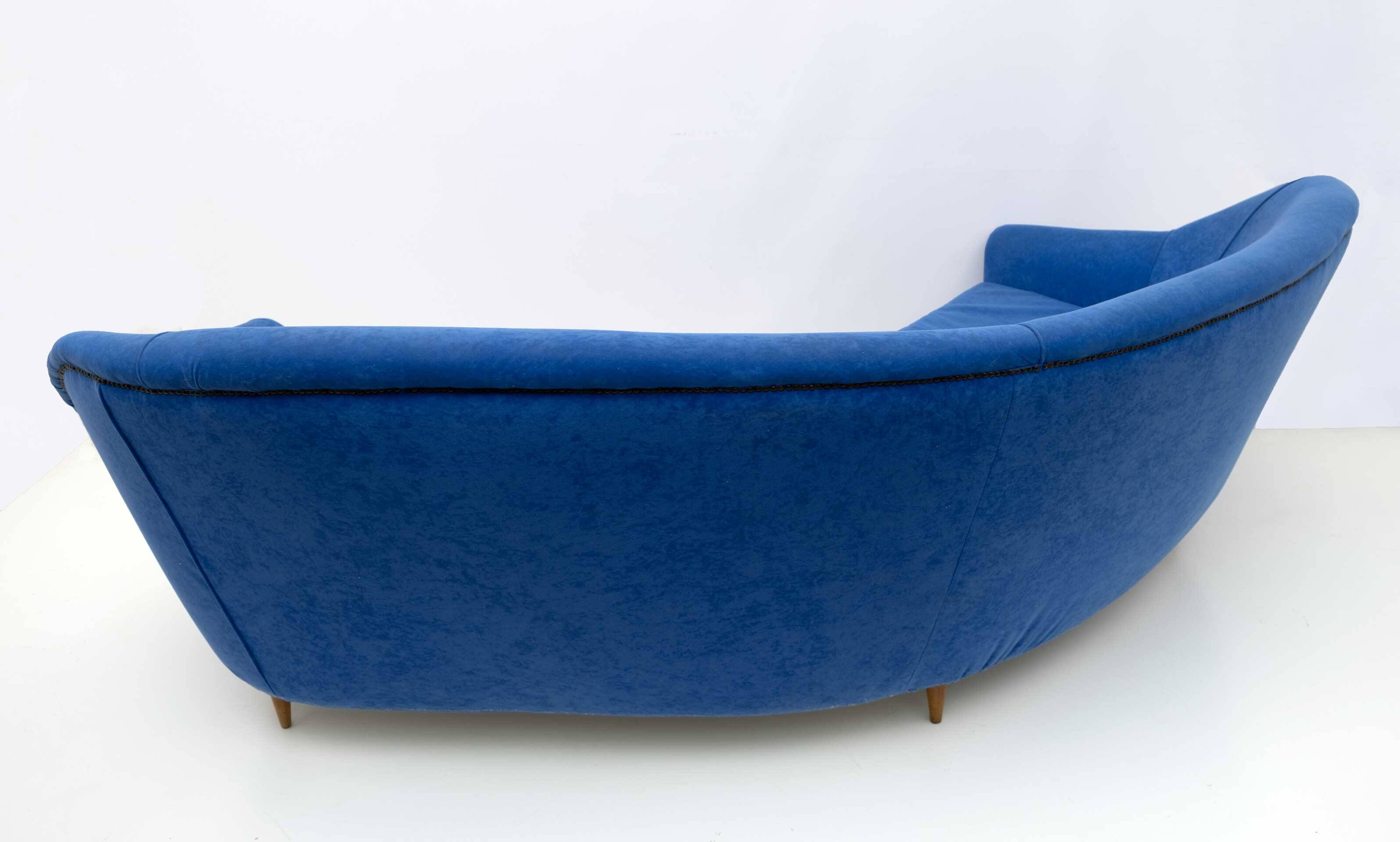 Ico Parisi Mid-Century Modern Italian Corner Sofa for Ariberto Colombo, 50
