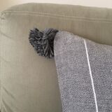 Pom pom cushion cover