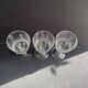3 Water glasses – Blown and cut crystal