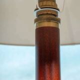 Vintage wooden table lamp from the 1960s.