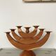 Large Swedish folding candle holder solid wood