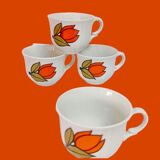Set of 4 Bavarian porcelain cups