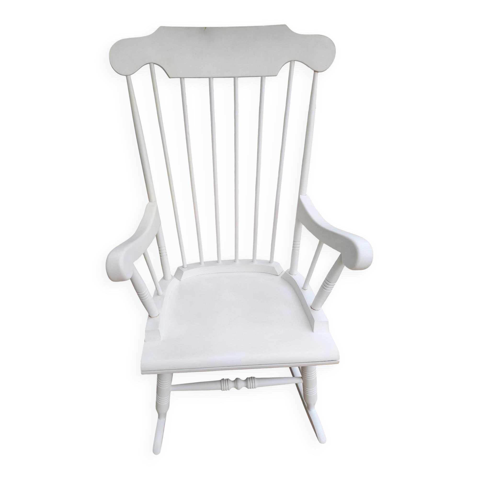 White rocking chair