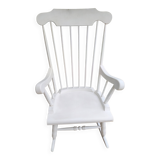 Fauteuil à bascule blanc