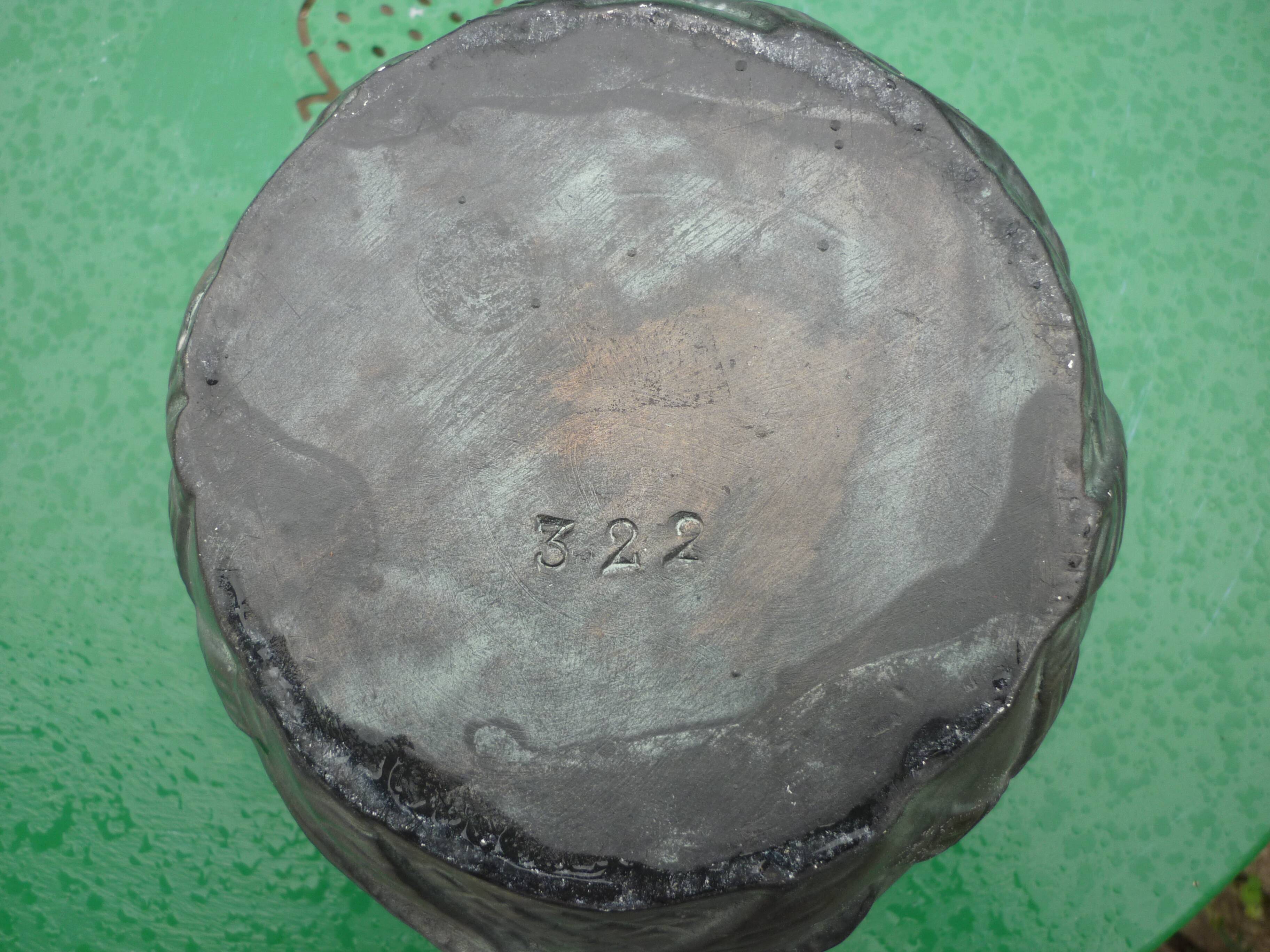 Zoomorphic painted plaster or stoneware pitcher