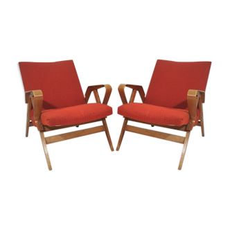 Fauteuils par František Jirák pour Tatra Nábytok, années 1960
