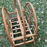 Rattan magazine holder