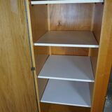 1960s varnished wardrobe with mirror