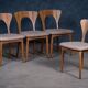 Vintage Danish Peter Chairs by Niels Koefoed, 1970s, Set of 4