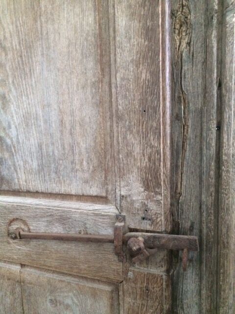 Antique door in solid oak