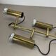 Unique 3-spot brass ceiling light koch and lowy style omi lighting germany, 1970