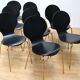 Suite de 8 chaises de salle à manger design
