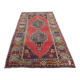Vintage handmade Turkish rug 130x228 cm