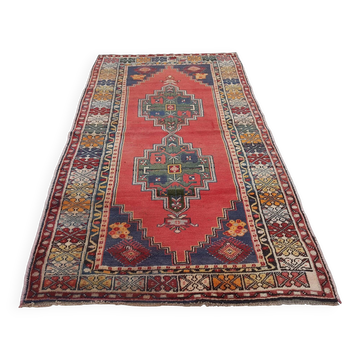 Tapis turc vintage fait main 130x228 cm