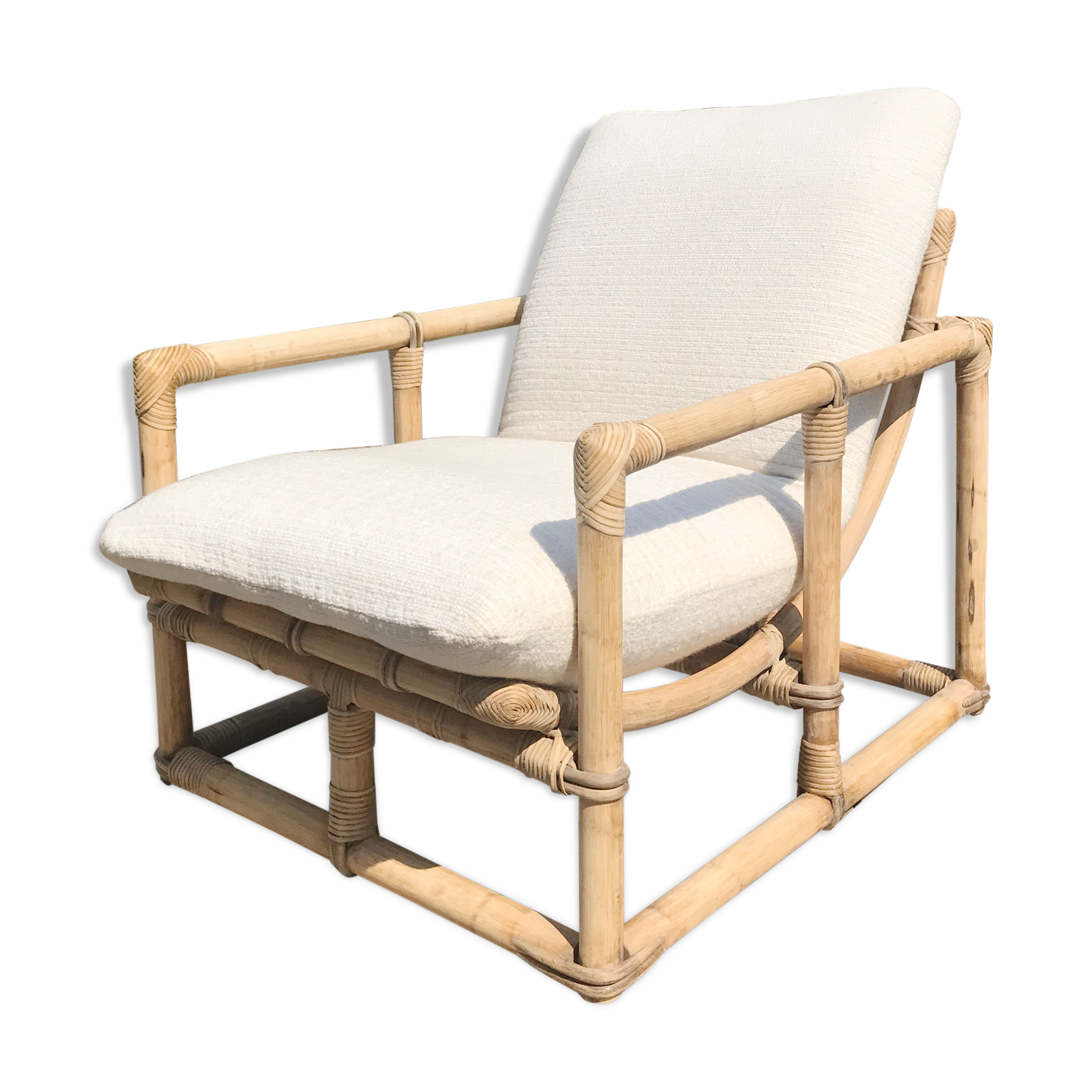 Rattan armchair