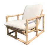 Fauteuil en rotin vintage