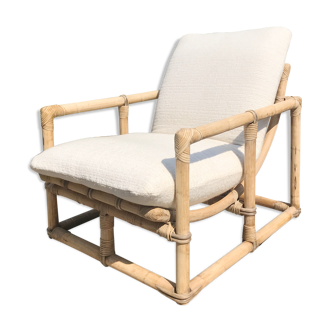 Rattan armchair