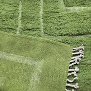 Contemporary Green Carpet - 316 x 242 cm