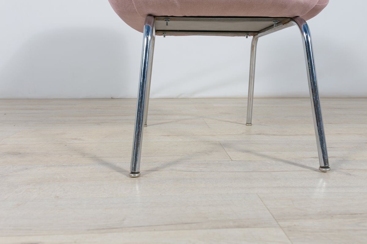 Armchair chrome and fabric , 1960s