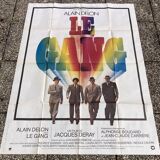 Affiche de cinéma originale, Le Gang avec Alain Delon et Maurice Barrier