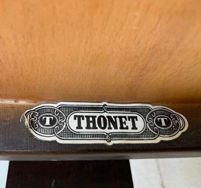 Lot 4 chairs bistrot wood curve stamp tuna and decor seat art nouveau