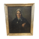 Huile sur toile, portrait de femme