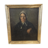 Oil on canvas, portrait of a woman