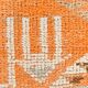 Orange & Beige Tribal Oushak Runner Rug, 88x362Cm