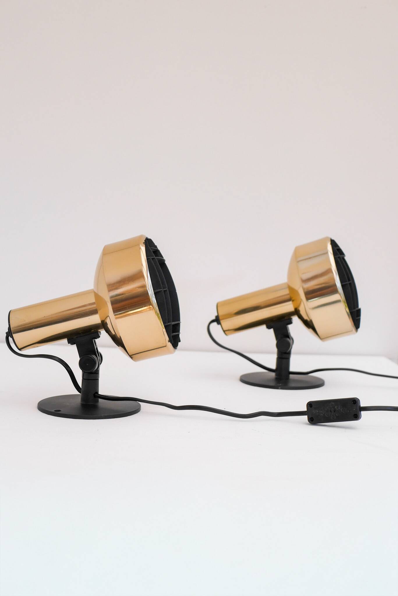 Vintage IKEA Golden wall Sconces, Swedish modern design