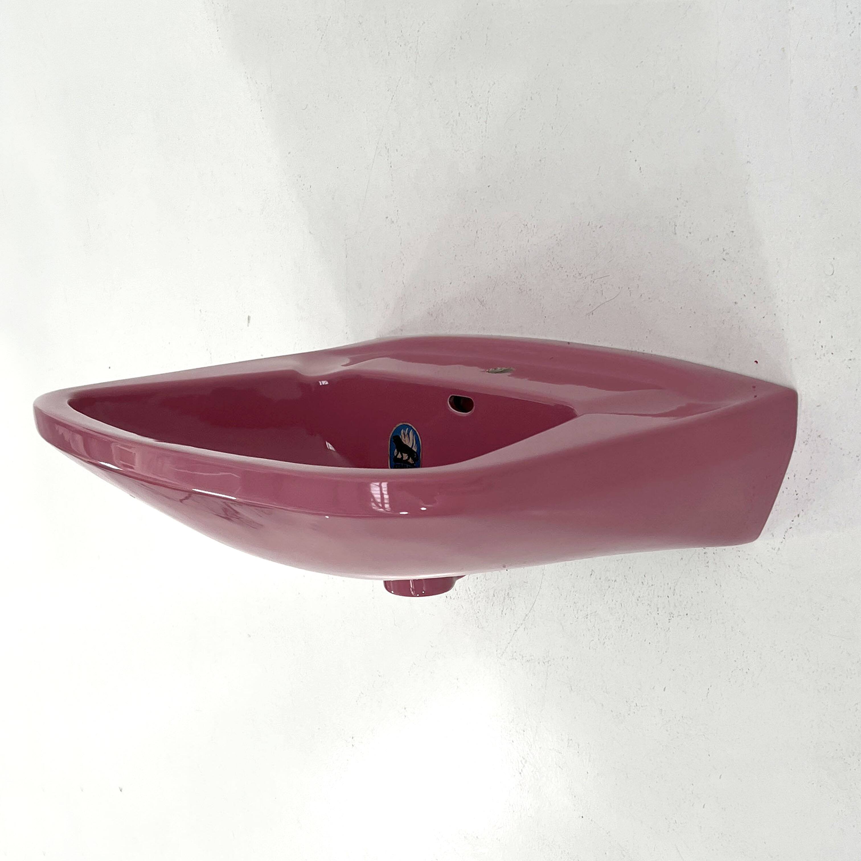 Keramag Keravit pink washbasin, 1980