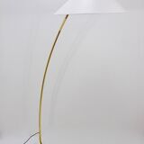 Brass floor lamp Sumatra Mid-Century Rupert Nikoll, Vienna, Austria, 1950s
