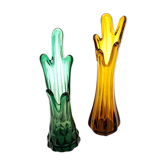 Couple of glass soliflora