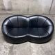Pumpkin 2-seater sofa in black leather – Pierre Paulin for Ligne Roset,