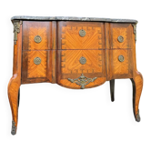 Commode en marqueterie d’époque transition fin du xviii eme siècle