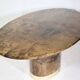 Oval design dining table by Adlo Tura 70s table Italy