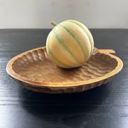 Plat creux pomme en bois