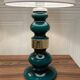 Paire de grandes lampes verre design scandinave 1950.