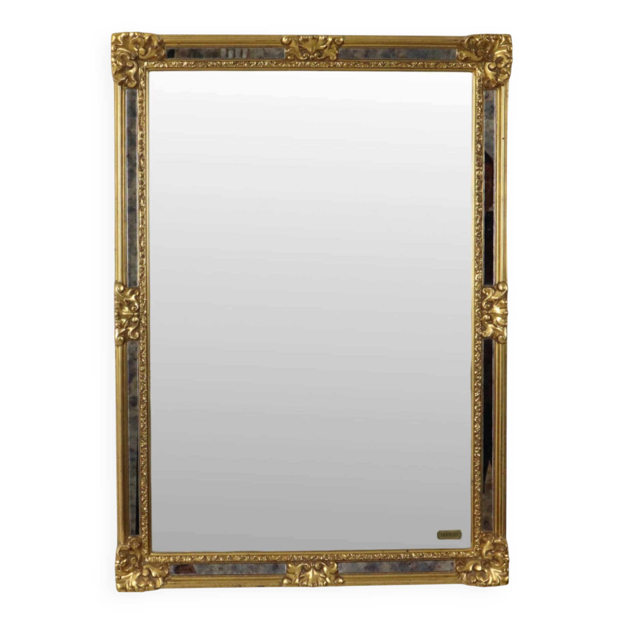 Miroir Deknudt à bords biseautés classiques, style baroque, 95 cm