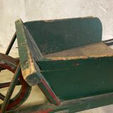 Wooden wheelbarrow