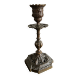 19th century bronze candle holder