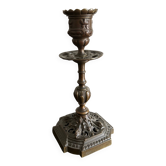 19th century bronze candle holder